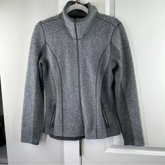 Kuhl Women's Kozet Full Zip Wool Blend Jacket size Medium Neutral‎ Minimalist - Picture 1 of 13